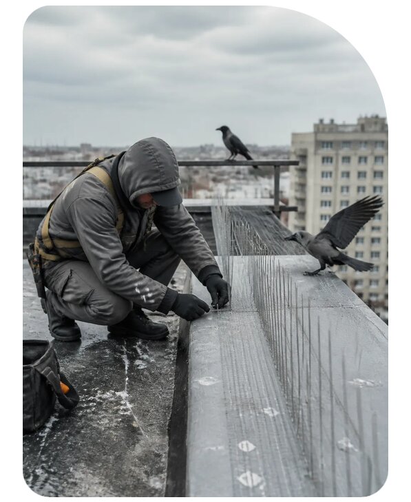 Защита от ворон под ключ в Самаре по цене от 5053 р. | Сенат-Смр